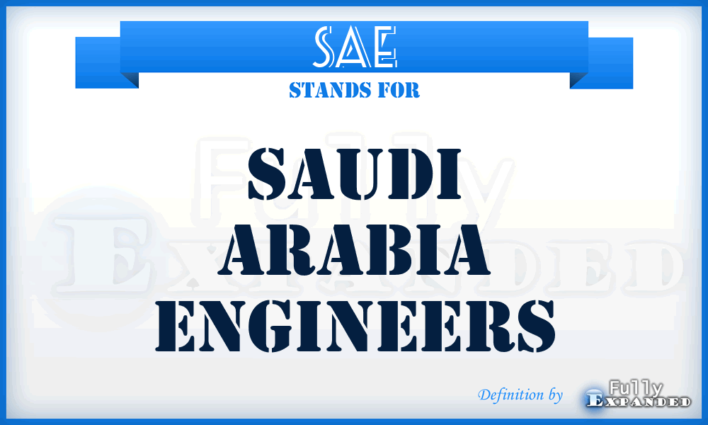 SAE - Saudi Arabia Engineers