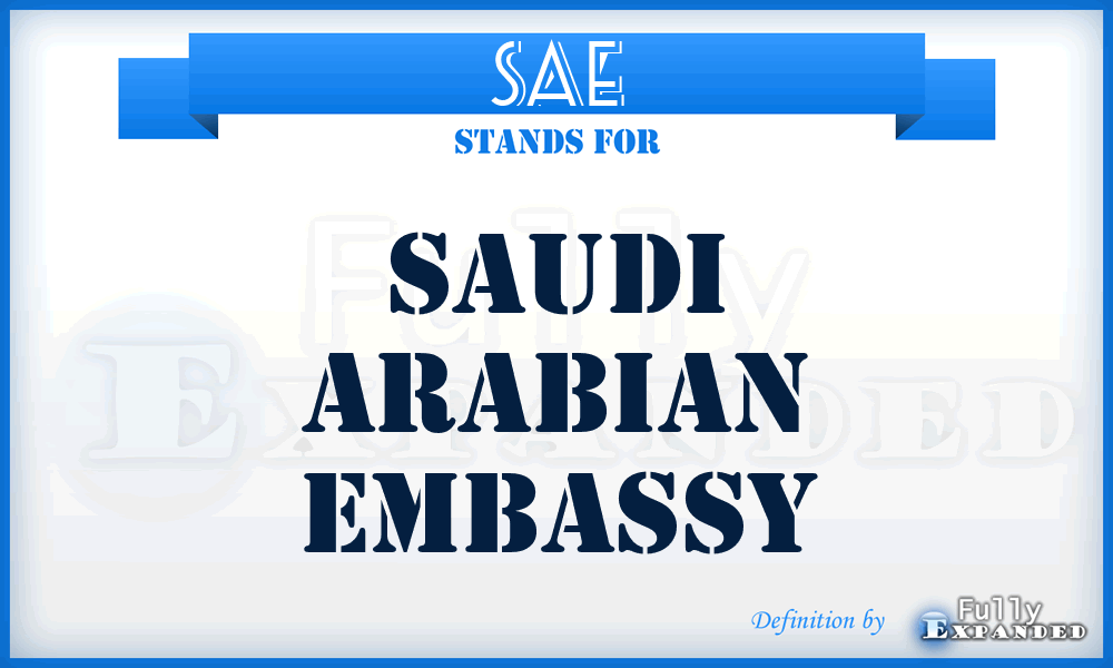 SAE - Saudi Arabian Embassy