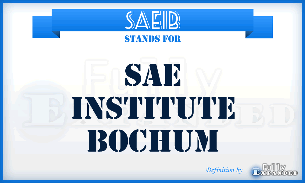 SAEIB - SAE Institute Bochum