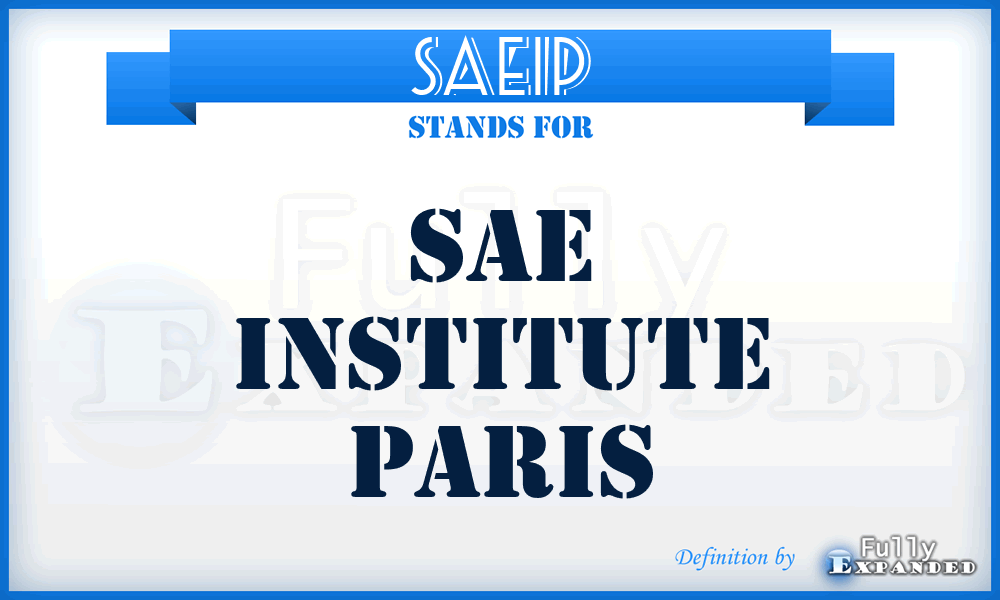 SAEIP - SAE Institute Paris
