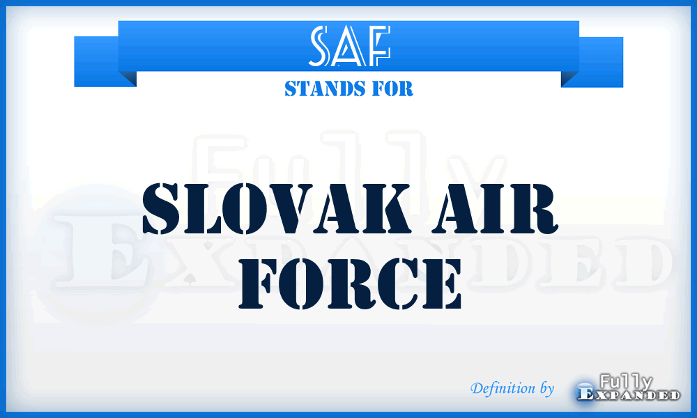 SAF - Slovak Air Force