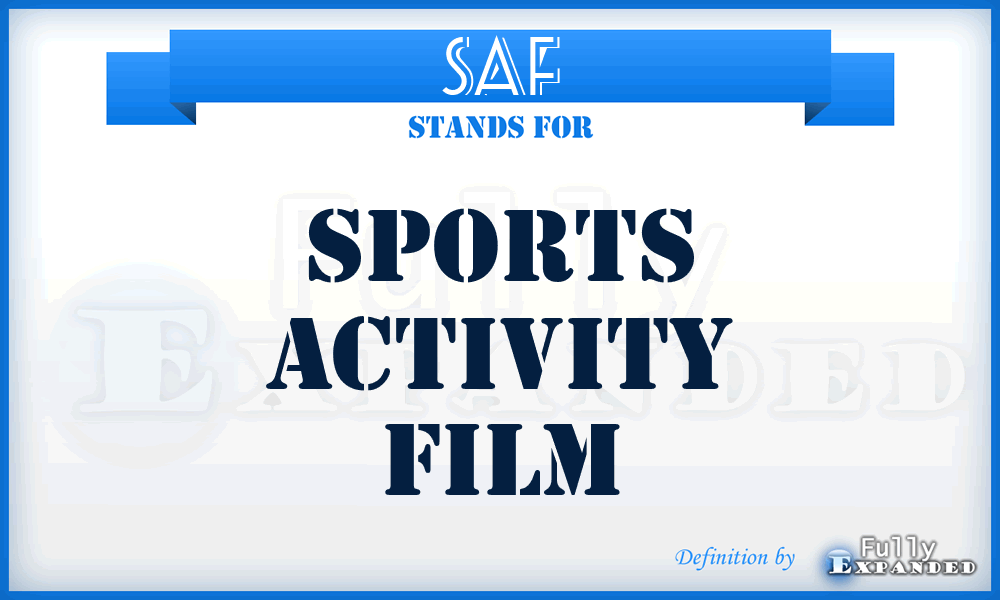 SAF - Sports Activity Film