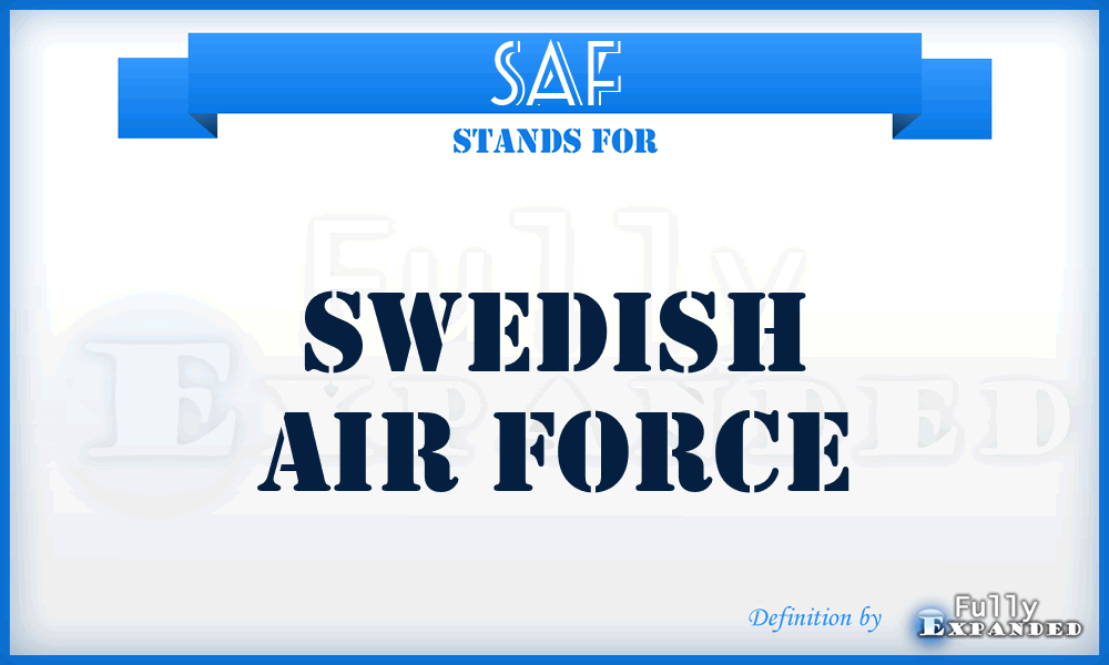 SAF - Swedish Air Force