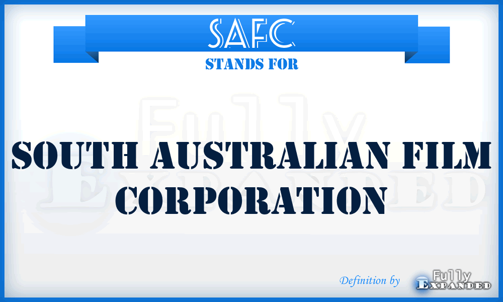 SAFC - South Australian Film Corporation