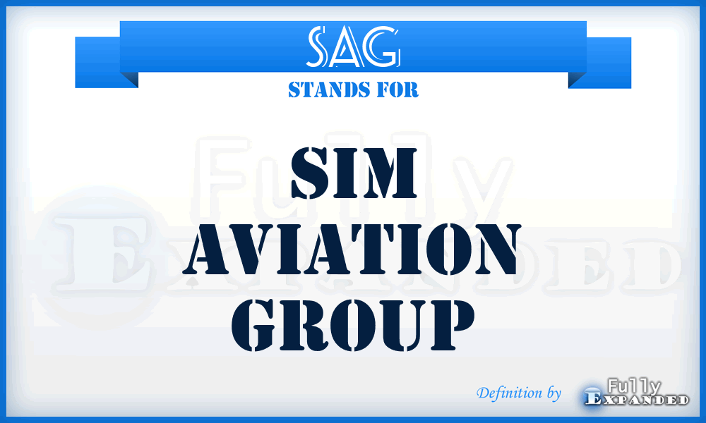 SAG - Sim Aviation Group