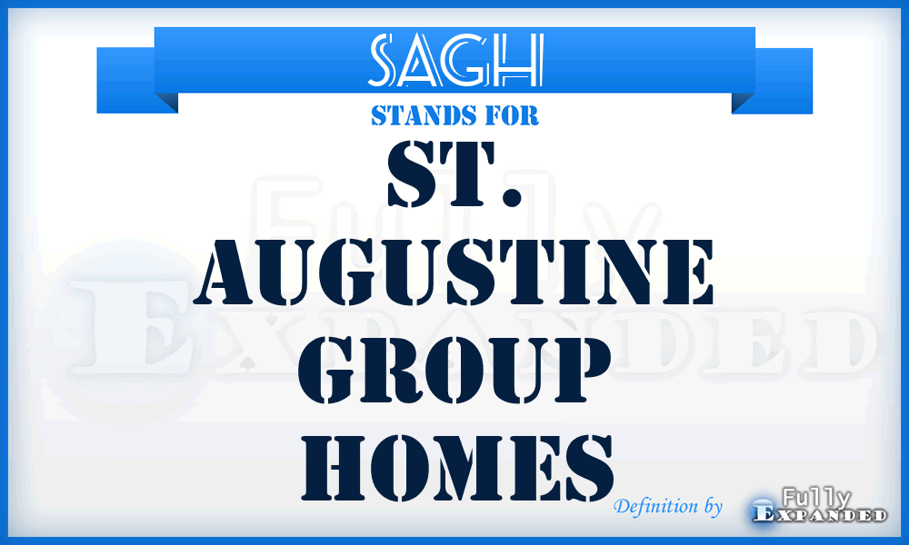 SAGH - St. Augustine Group Homes