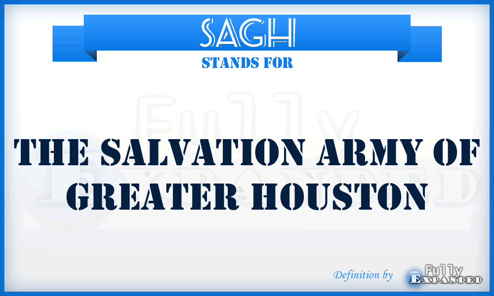 SAGH - The Salvation Army of Greater Houston