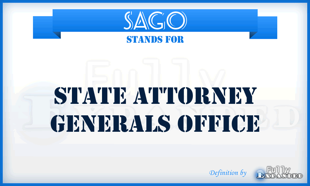 SAGO - State Attorney Generals Office