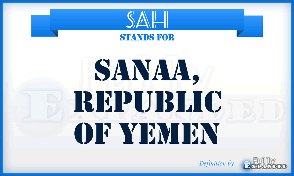 SAH - Sanaa, Republic of Yemen