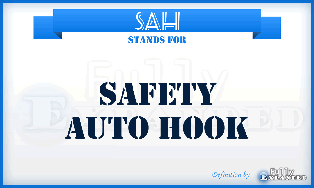 SAH - Safety Auto Hook