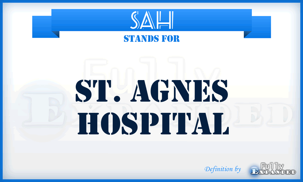 SAH - St. Agnes Hospital
