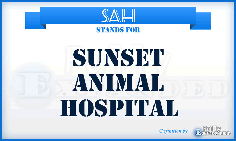 SAH - Sunset Animal Hospital