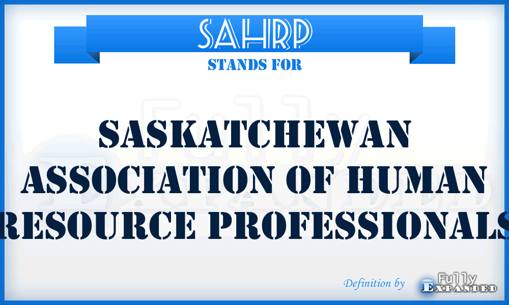 SAHRP - Saskatchewan Association of Human Resource Professionals