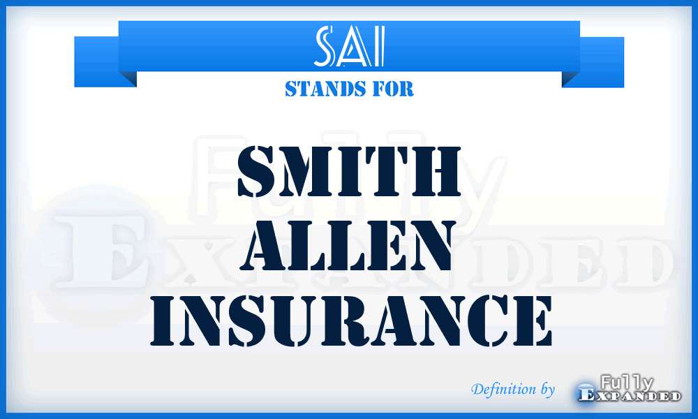 SAI - Smith Allen Insurance