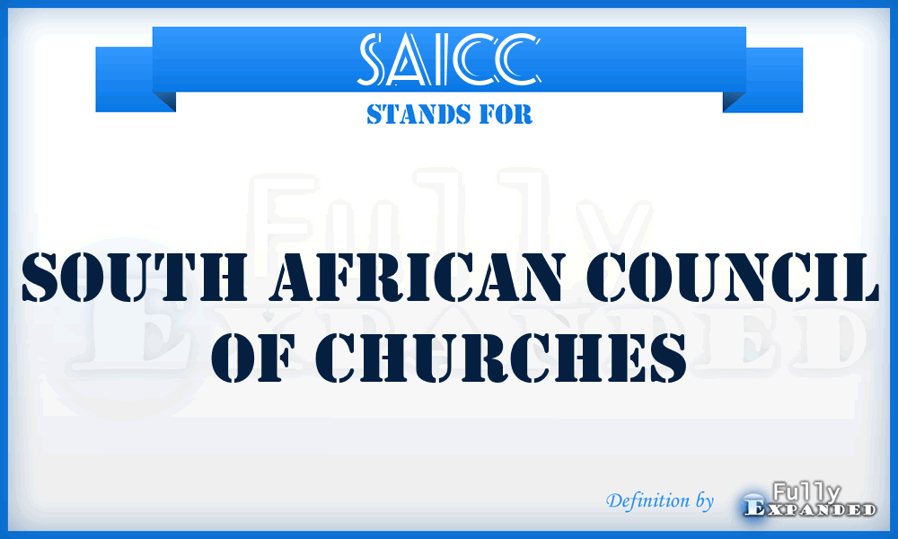 SAICC - South African Council of Churches