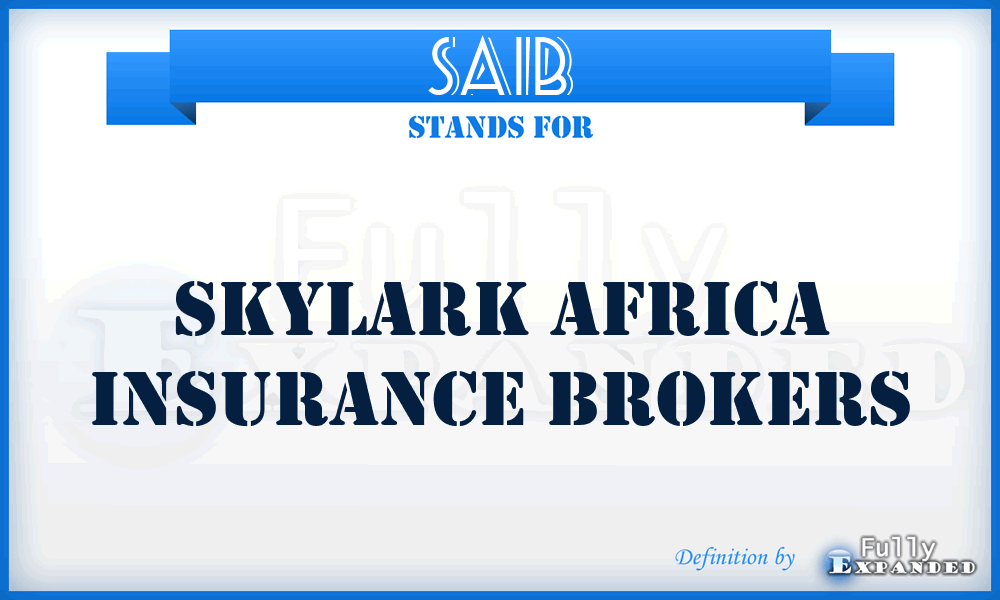 SAIB - Skylark Africa Insurance Brokers