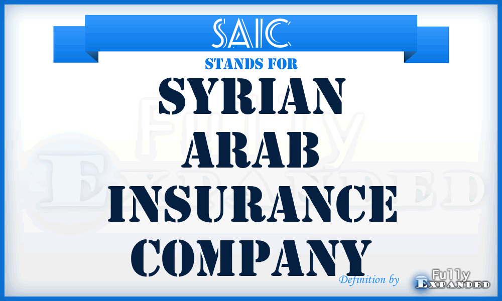 SAIC - Syrian Arab Insurance Company