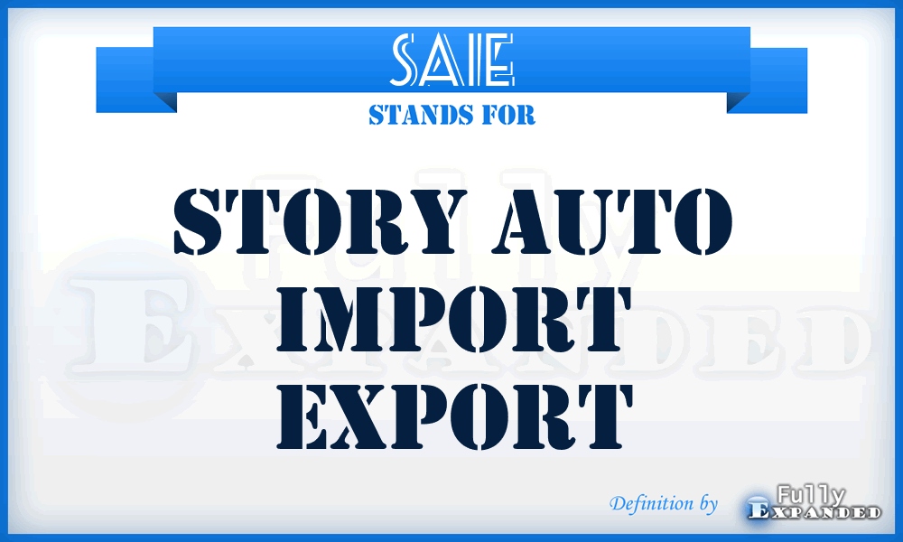SAIE - Story Auto Import Export