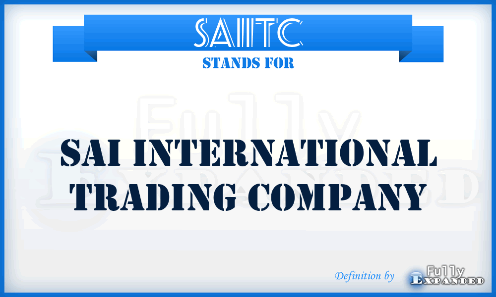 SAIITC - SAI International Trading Company