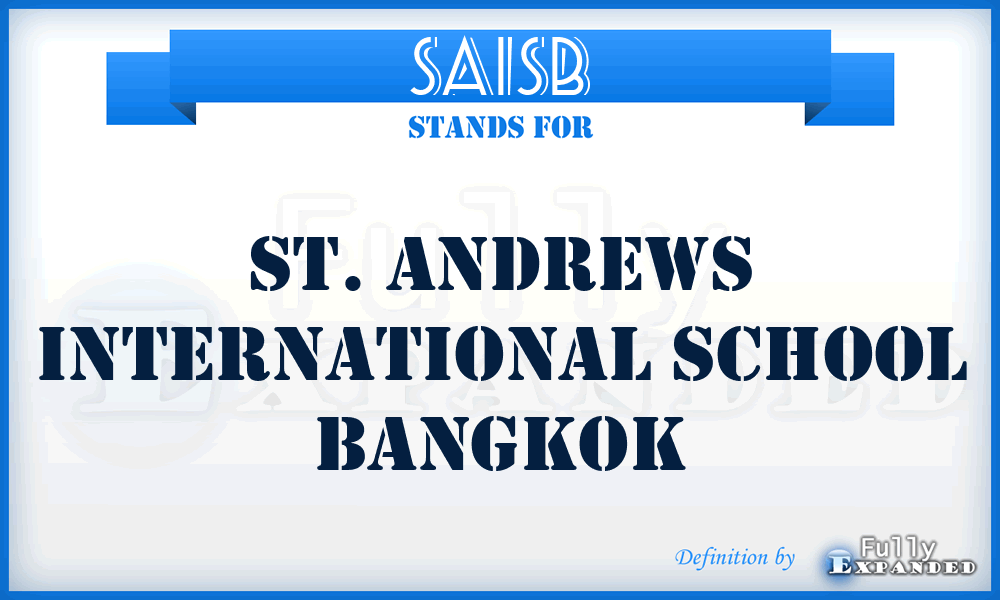 SAISB - St. Andrews International School Bangkok