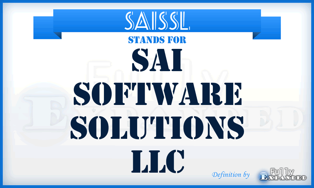 SAISSL - SAI Software Solutions LLC