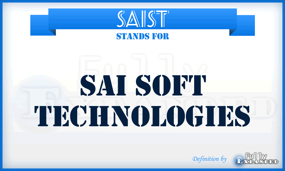 SAIST - SAI Soft Technologies