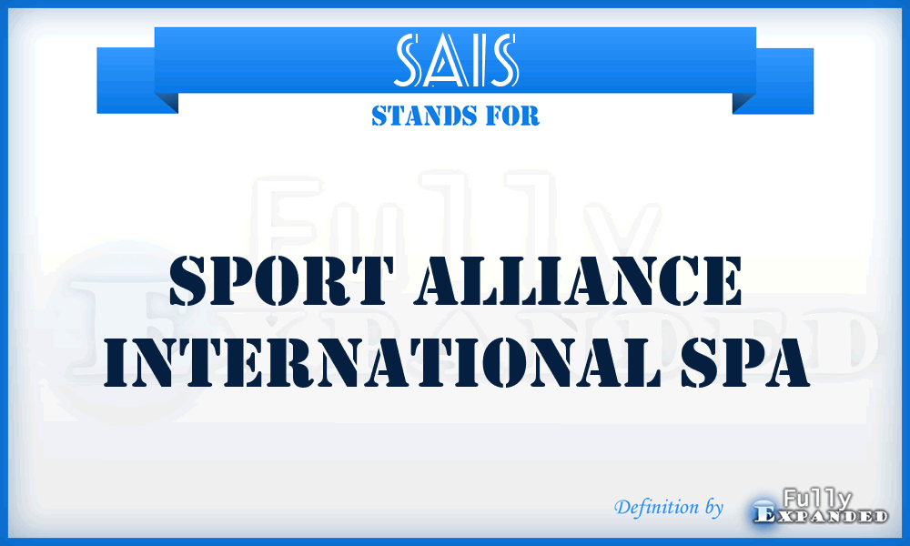 SAIS - Sport Alliance International Spa