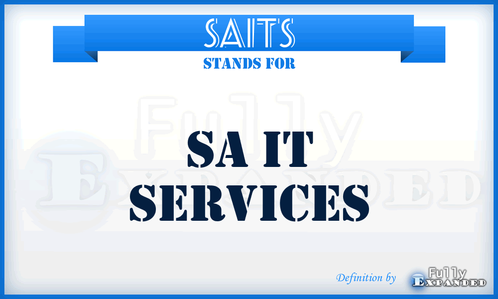 SAITS - SA IT Services