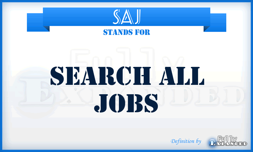 SAJ - Search All Jobs