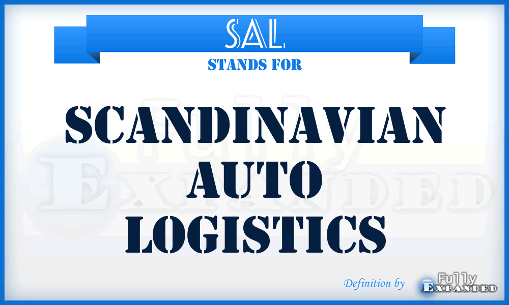 SAL - Scandinavian Auto Logistics