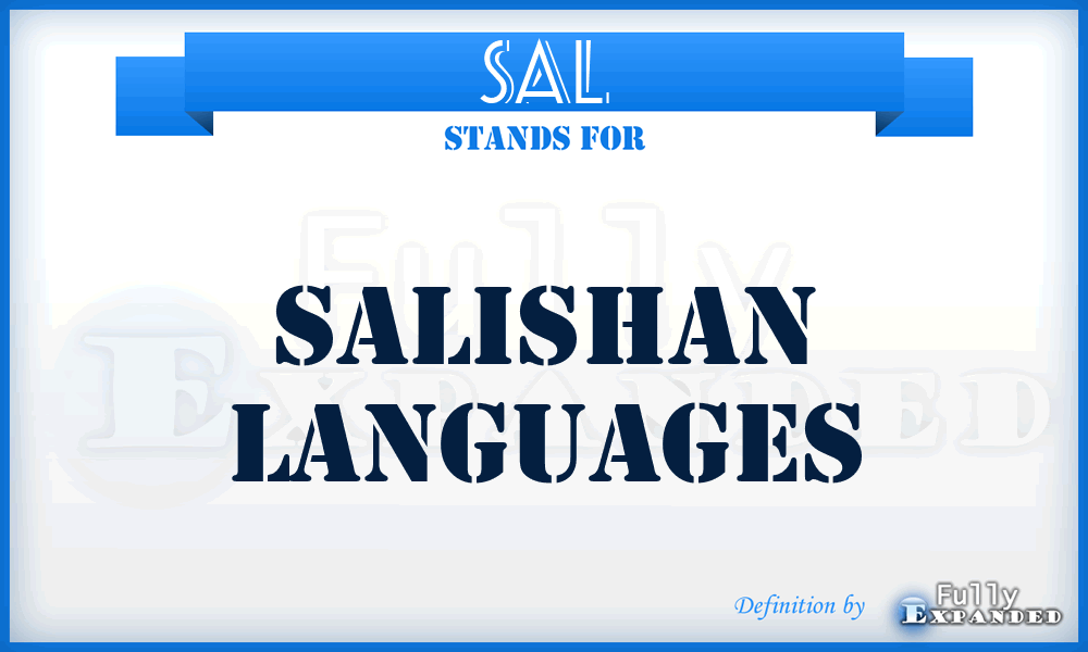 SAL - Salishan Languages