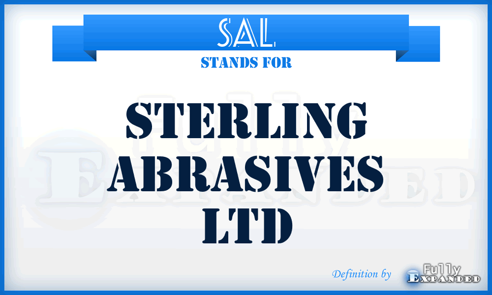 SAL - Sterling Abrasives Ltd