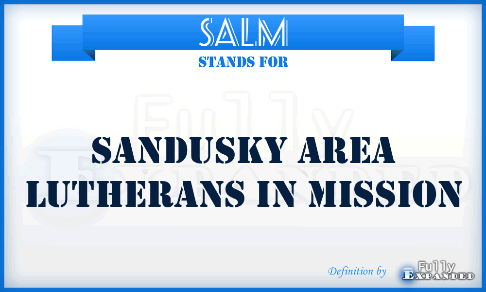 SALM - Sandusky Area Lutherans in Mission