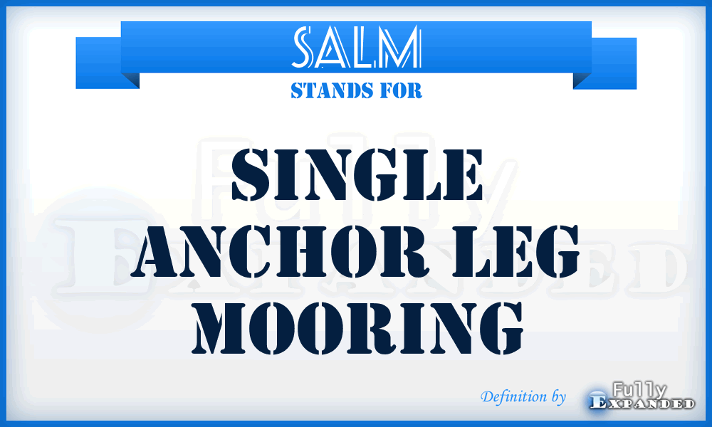 SALM - single anchor leg mooring