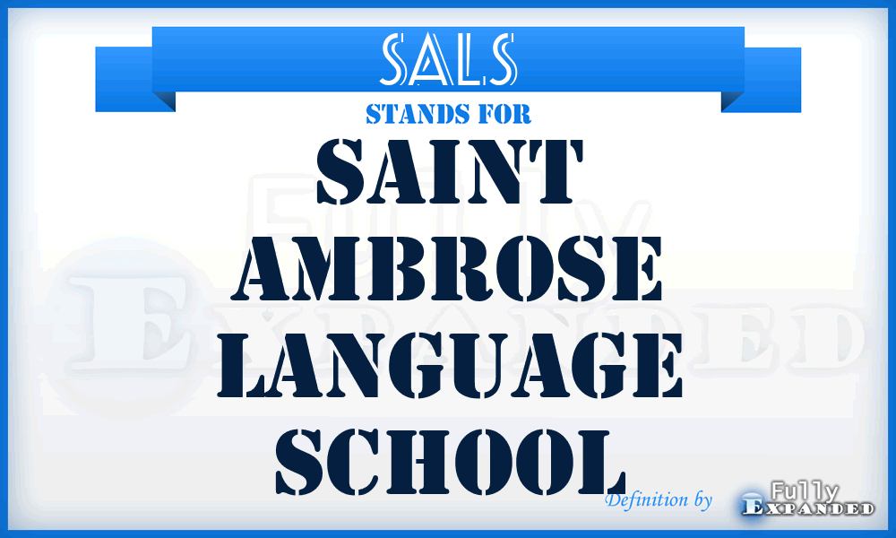 SALS - Saint Ambrose Language School