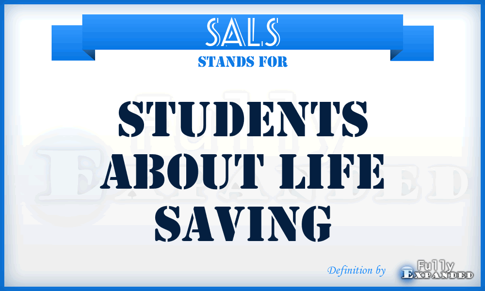 SALS - Students About Life Saving