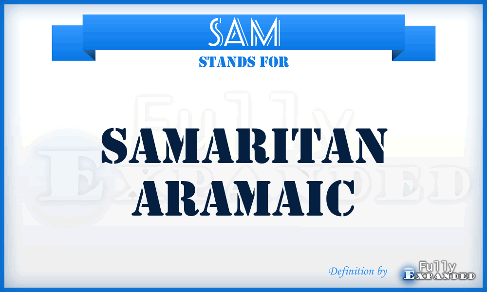 SAM - Samaritan Aramaic