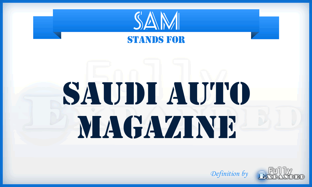 SAM - Saudi Auto Magazine