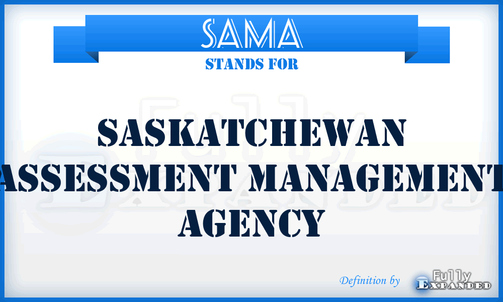 SAMA - Saskatchewan Assessment Management Agency