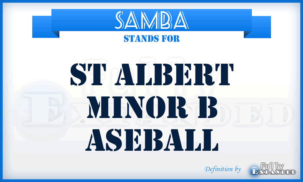 SAMBA - St Albert Minor B aseball