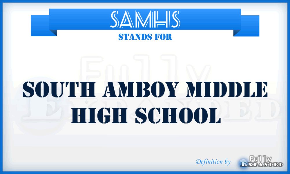 SAMHS - South Amboy Middle High School