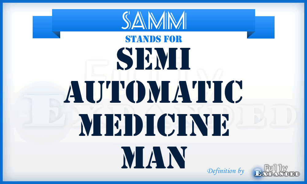 SAMM - Semi Automatic Medicine Man