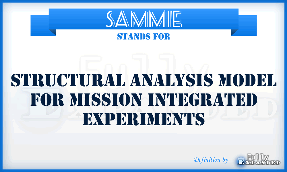 SAMMIE - structural analysis model for mission integrated experiments