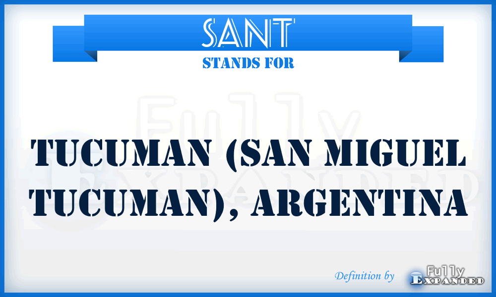 SANT - Tucuman (San Miguel Tucuman), Argentina