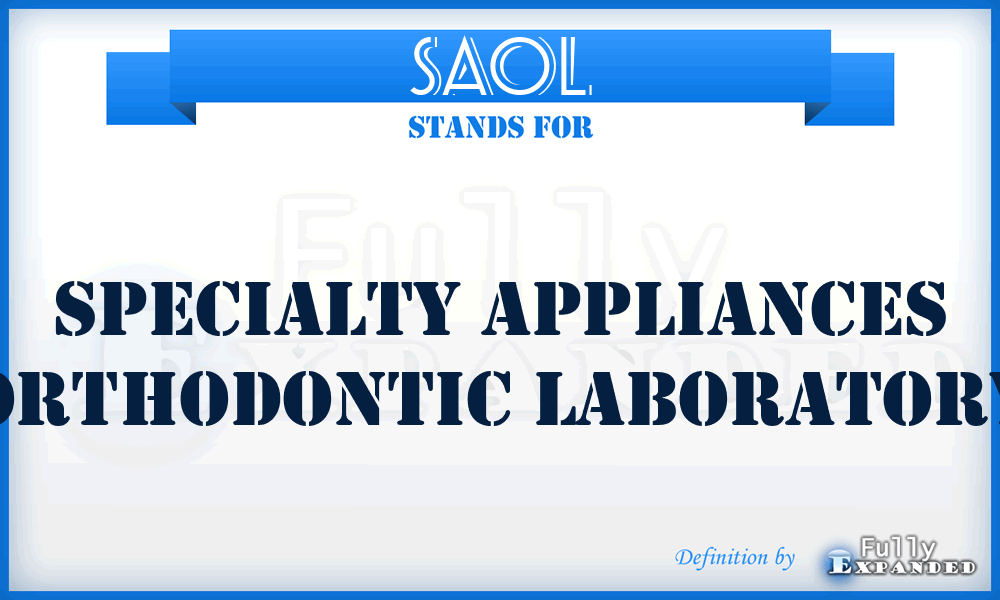 SAOL - Specialty Appliances Orthodontic Laboratory