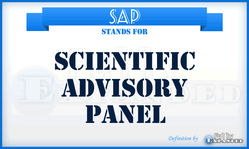 SAP - Scientific Advisory Panel
