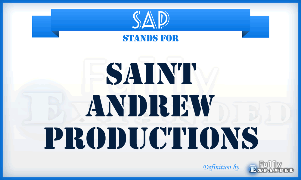SAP - Saint Andrew Productions