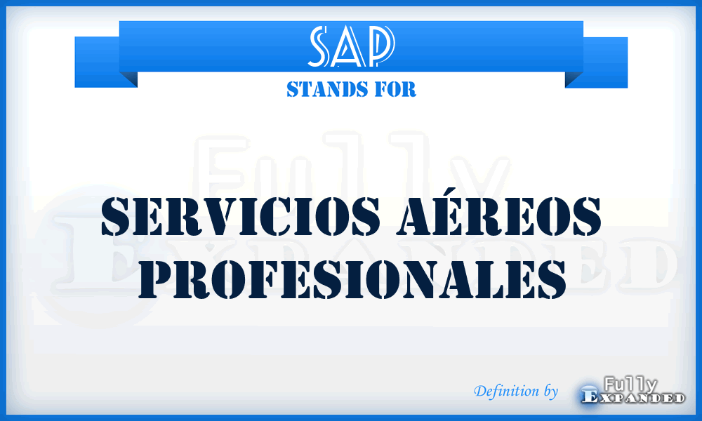 SAP - Servicios Aéreos Profesionales