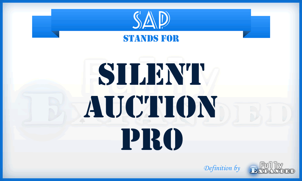 SAP - Silent Auction Pro