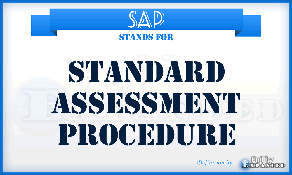 SAP - Standard Assessment Procedure